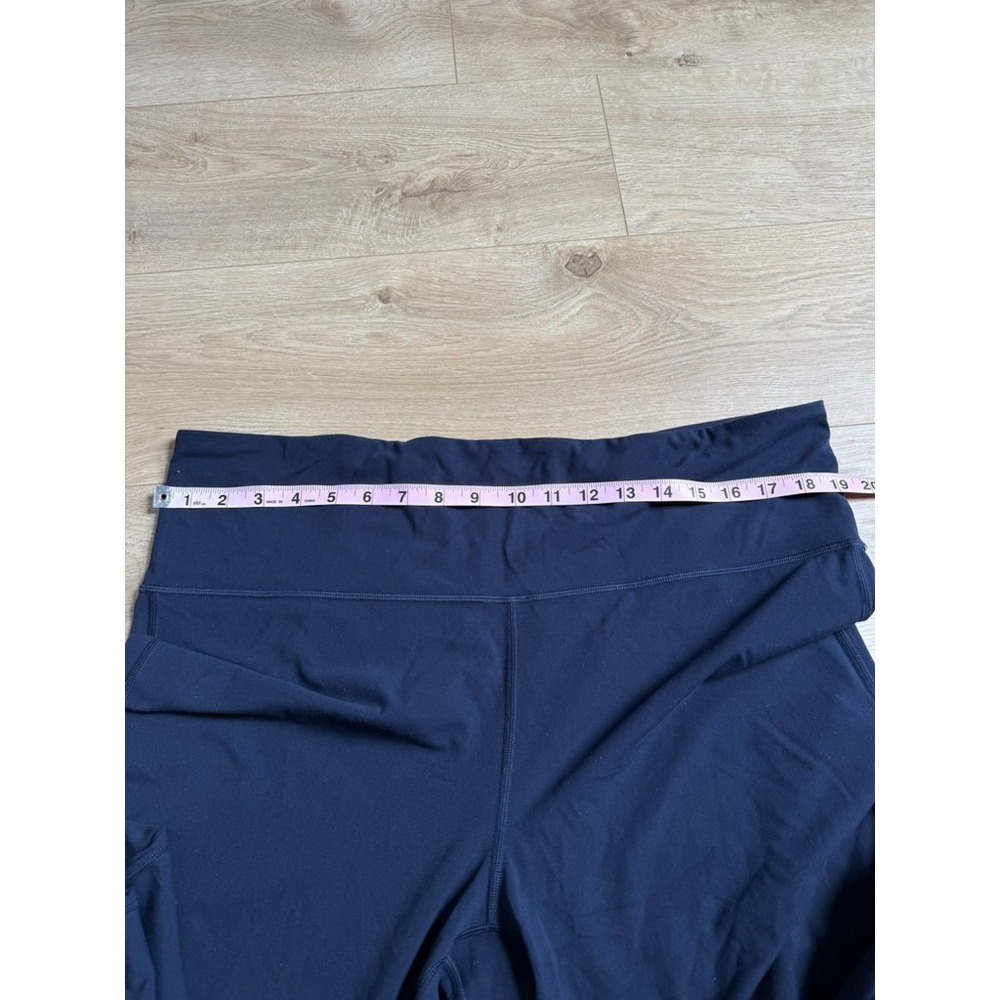 Athleta Elation Ultra High Rise Wide Leg Pant blue stretch athletic lounge sz 2X - Picture 7 of 10